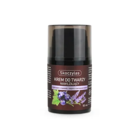 Skoczylas KREM do twarzy nawilżający z hydrolatem z lawendy i olejem z czarnej porzeczki - 50 ml